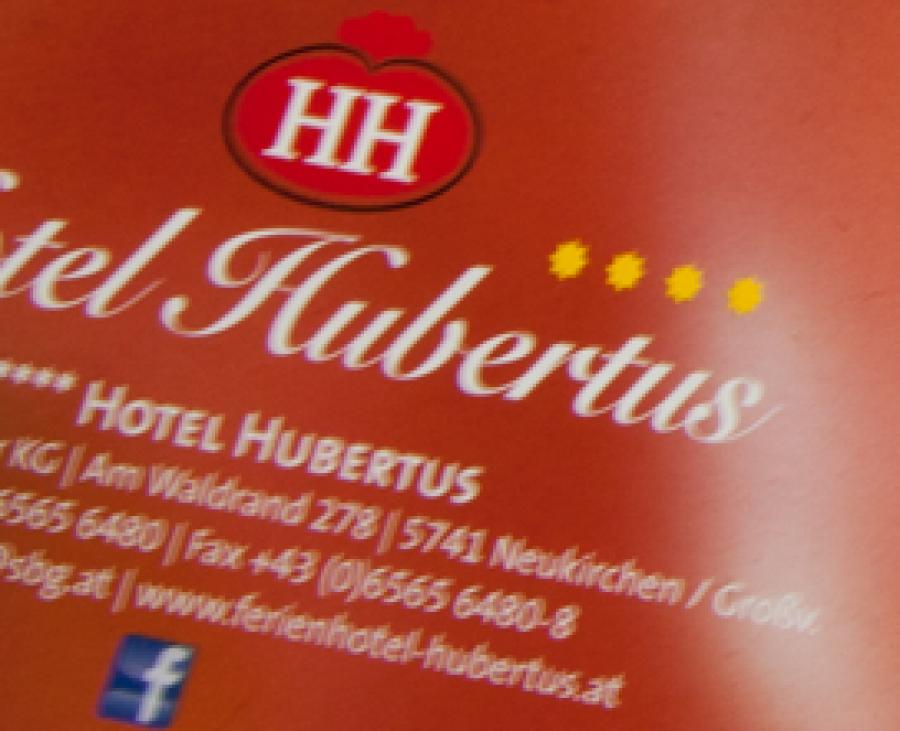 Konzept und Grafik-Design des neuen Hotel Hubertus Prospektes. Zusammenarbeit mit GFB Hotel Tourismus Consulting